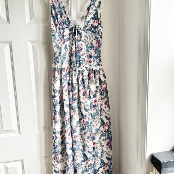 For Love And Lemons Floral Audrey Maxi Dress - Picture 2 of 13